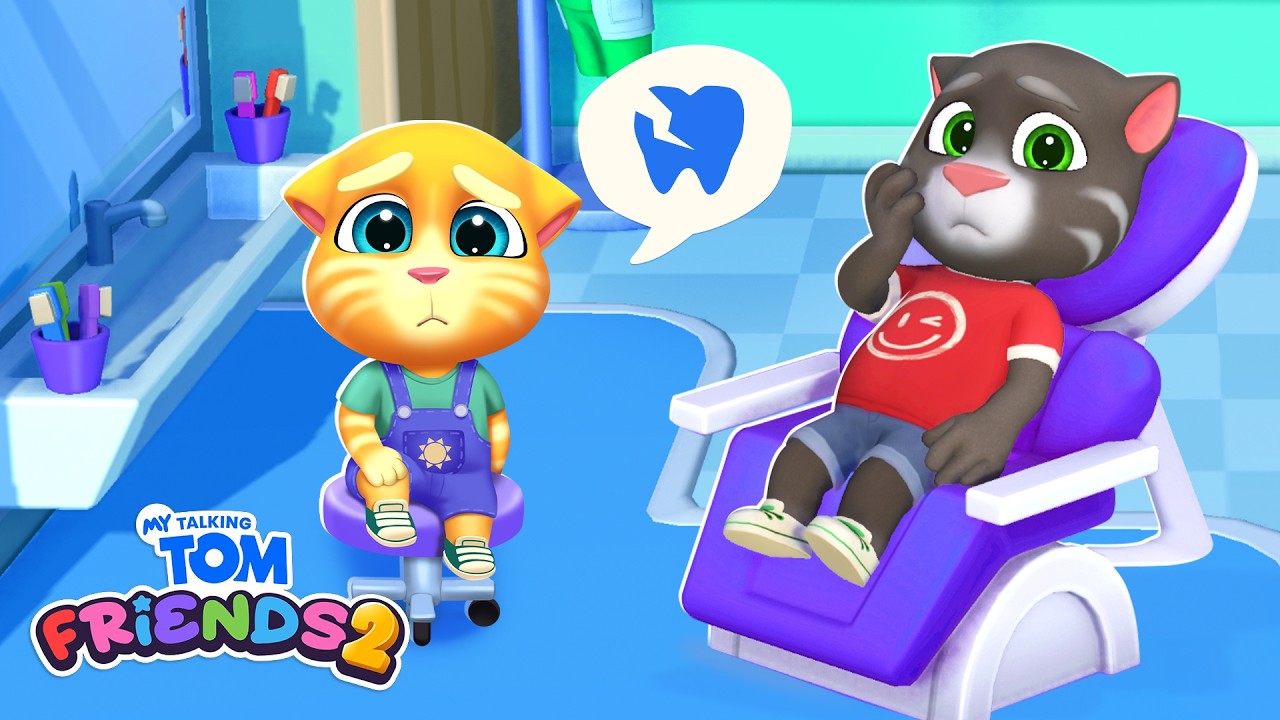Ginger's Terrible Toothache 🦷💥 My Talking Tom Friends 2 Game Stories