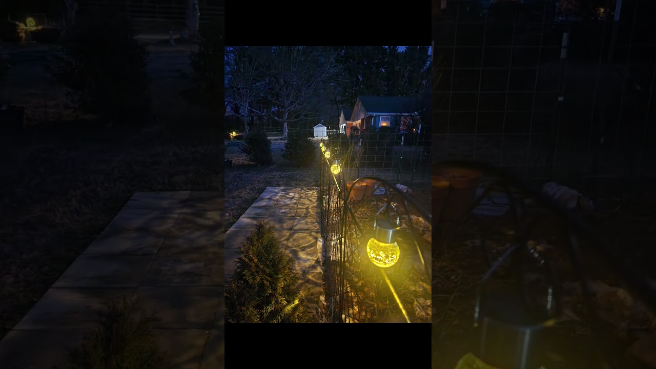 The garden can be beautiful at night