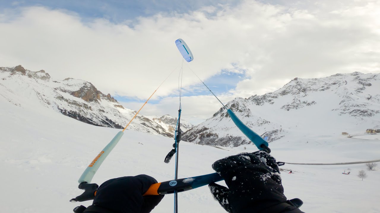 Snowkiting French Alps January 2023