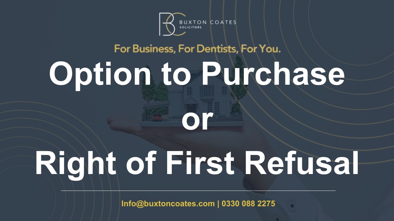 Option to Purchase vs Right of First Refusal: Key Differences Commercial Tenants Must Know