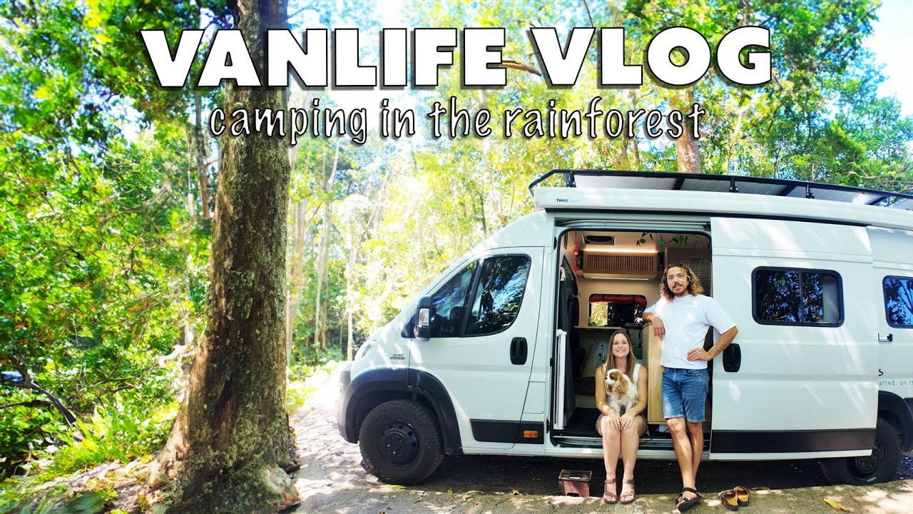 Vanlife Vlog | Camping with our van in the Rainforest | Paronella Park | Travel Vlog