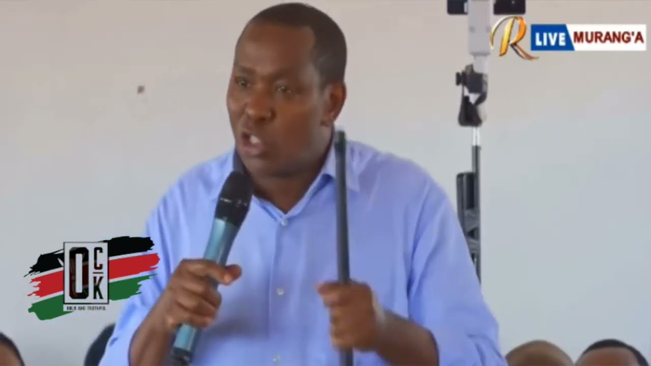 Ndiritu Muriithi Shocks Ruto! Announces a mega anti-government rally to be held in Nyahururu!