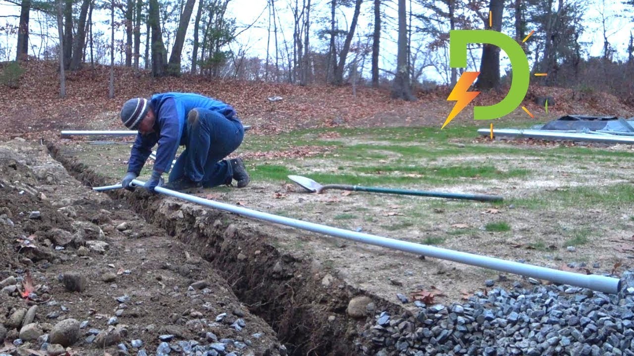 Protect Your Solar Wires by Burying in Trench