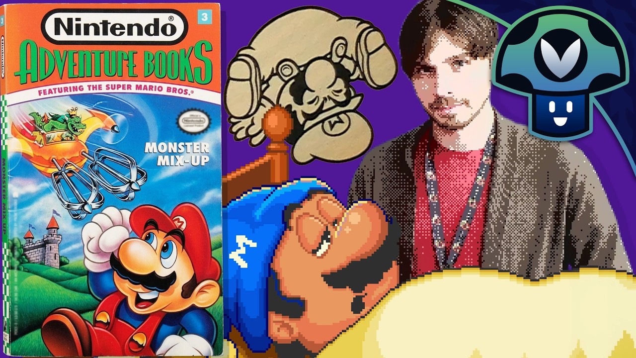 Vinny reads the Super Mario Bros. Choose Your Own Adventure Book