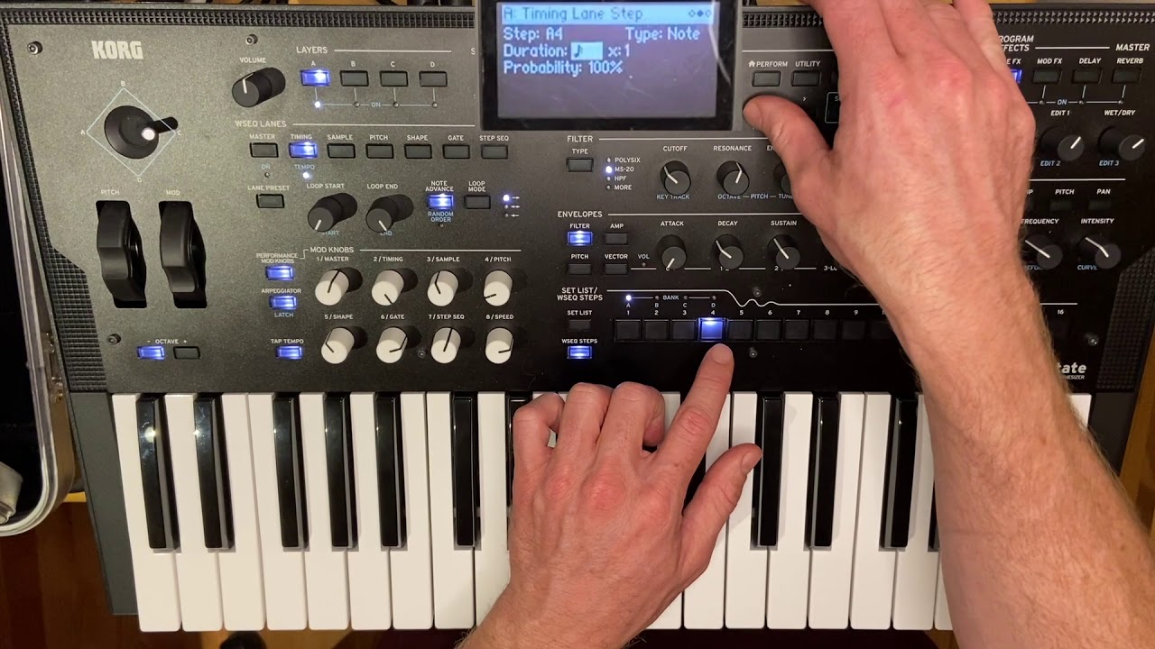 Creating TB303 ACID BASS in the Korg Wavestate
