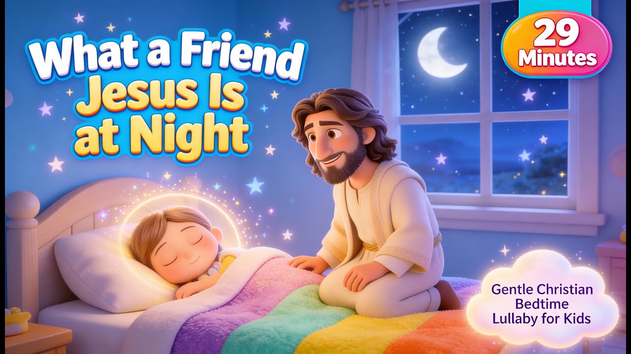 29 Minutes - What a Friend Jesus Is at Night | Lullaby for babies and kids #lullaby #lullabies