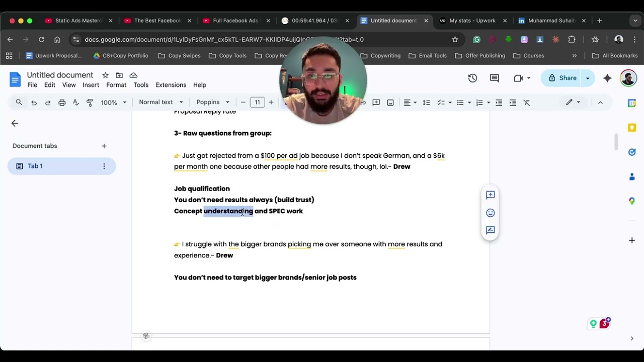 how I landed my first creative strategy client in 2 months with NO results (raw loom walkthrough)