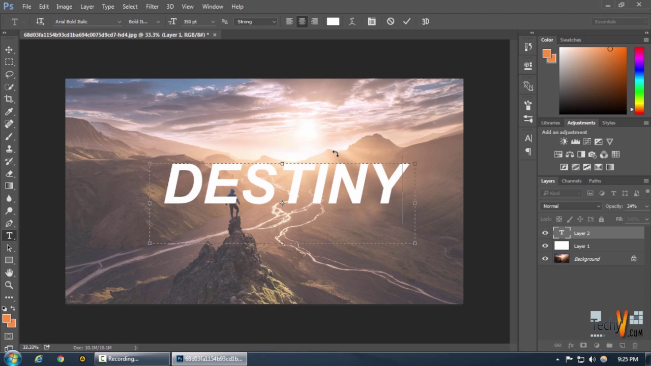 Transparent Text Box In Photoshop