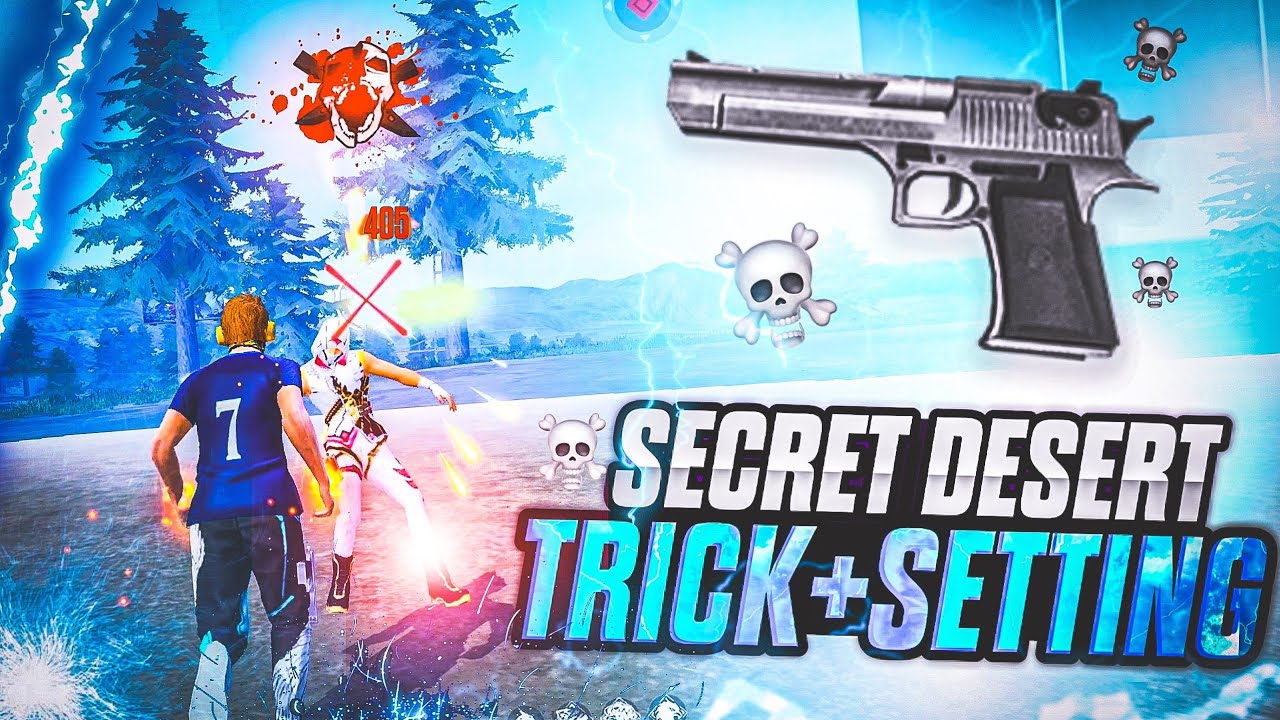 No Recoil 💀 Desert-Eagle Headshot Tricks 🔥 One Tap Tricks + Settings ⚙️ || Free Fire Max Tricks