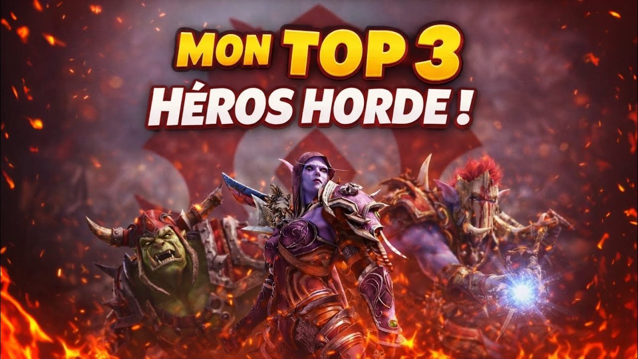 MON TOP 3 DE MES HÉROS PRÉFÉRÉS CÔTÉ HORDE (World of Warcraft)