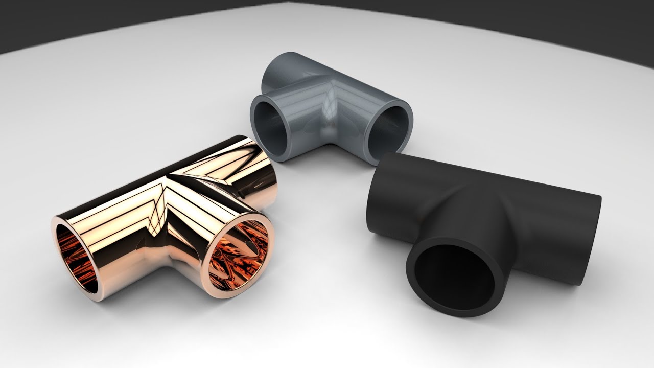 Modeling a T_Connector with 2 Methods Solidworks 🎈