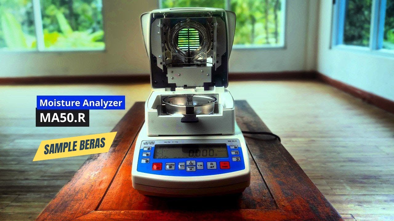 Moisture Analyzer MA50R Series RADWAG - Pengujian Kadar Air pada Sampel Beras