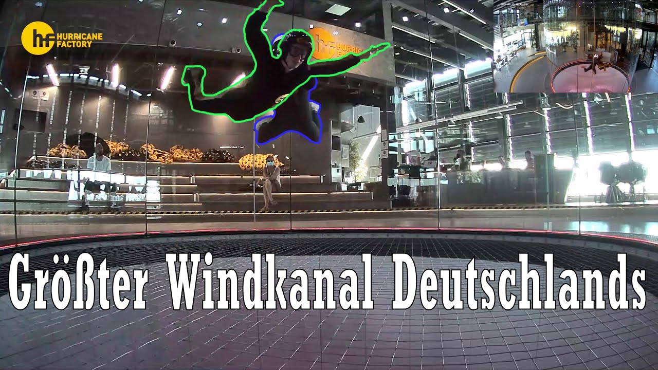 Fliegen im größten Windkanal Deutschlands | Indoor Skydiving / Bodyflying | Hurricane Factory Berlin