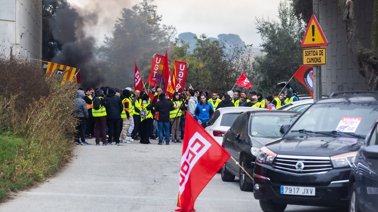 El sindicats valoren positivament el seguiment de la vaga del metall a Osona