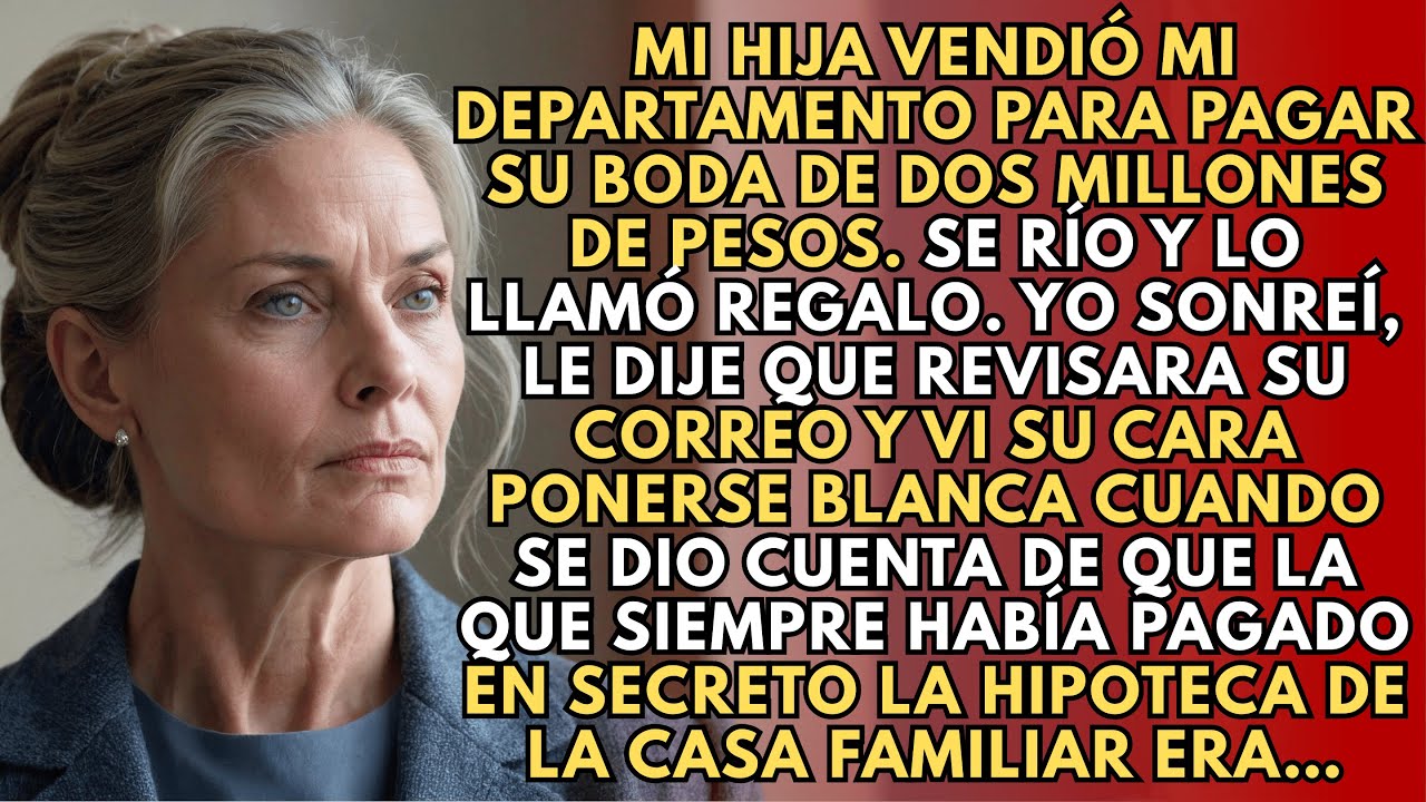 Mi Hija Vendió Mi Departamento Para Pagar Su Boda De Dos Millones…Hasta Que Llegué Con La Escritura