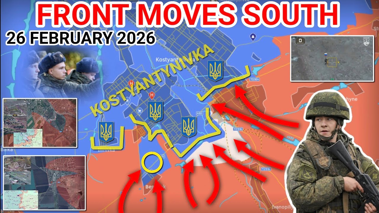 Russians Push South of Kostyantynivka | Forces Reappear in Ternuvate [26 February 2026]