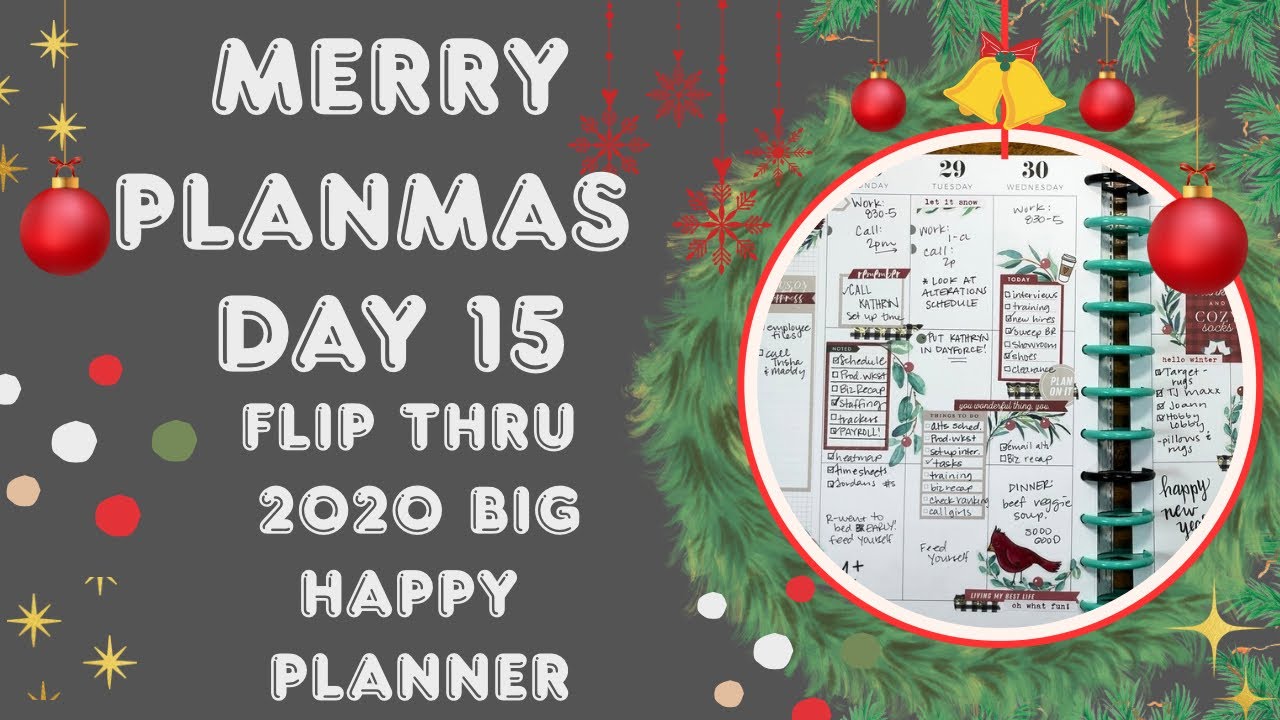 Большой ежедневник Happy Planner на 2020 год, с откидной обложкой.