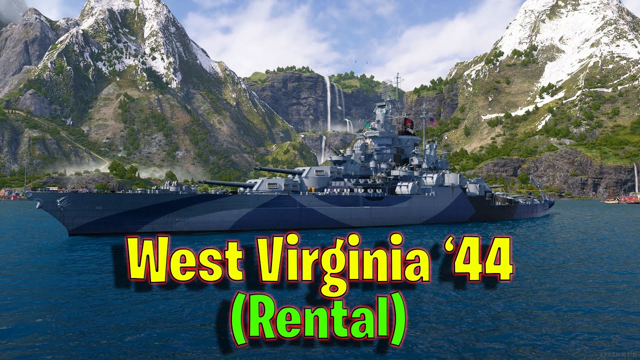 Meet The West Virginia '44 Rental! Tier 6 American Battleship in World of Warships Legends!