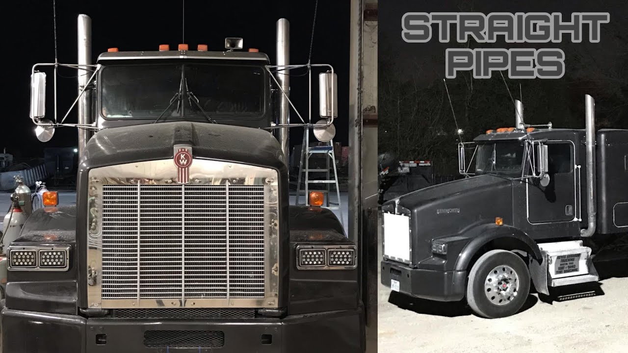 Loud jakes, installing 6in straight pipe stacks on kenworth