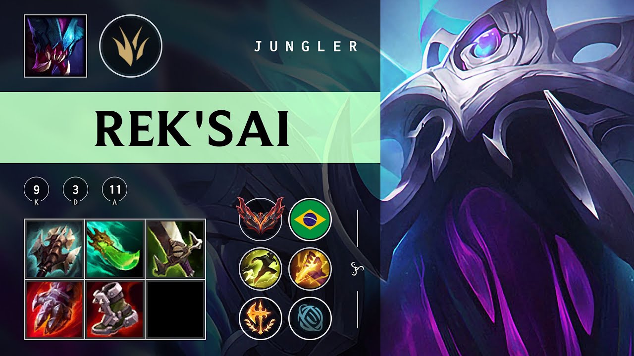 Rek'Sai Jungle vs Dr. Mundo - BR Grandmaster Patch 25.24