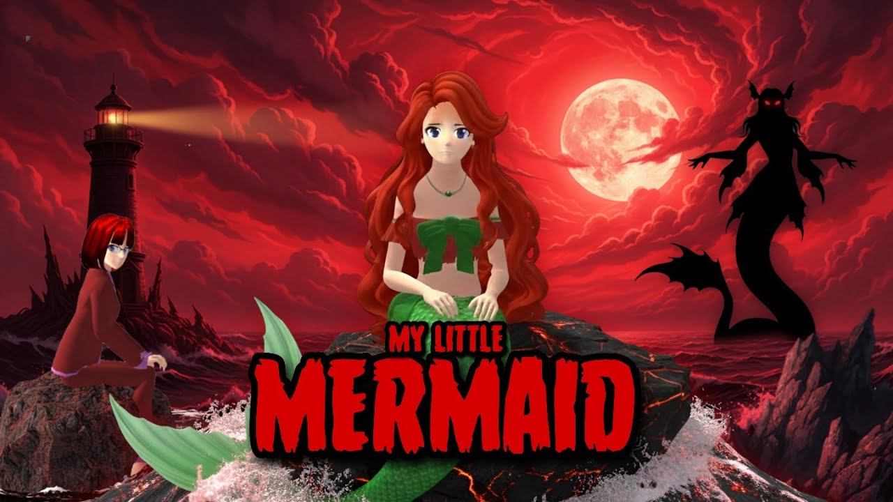 MY LITTLE MERMAID || HORROR MOVIE SAKURA SCHOOL SIMULATOR 