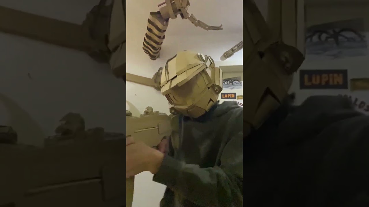 master chief helmet out of Cardboard