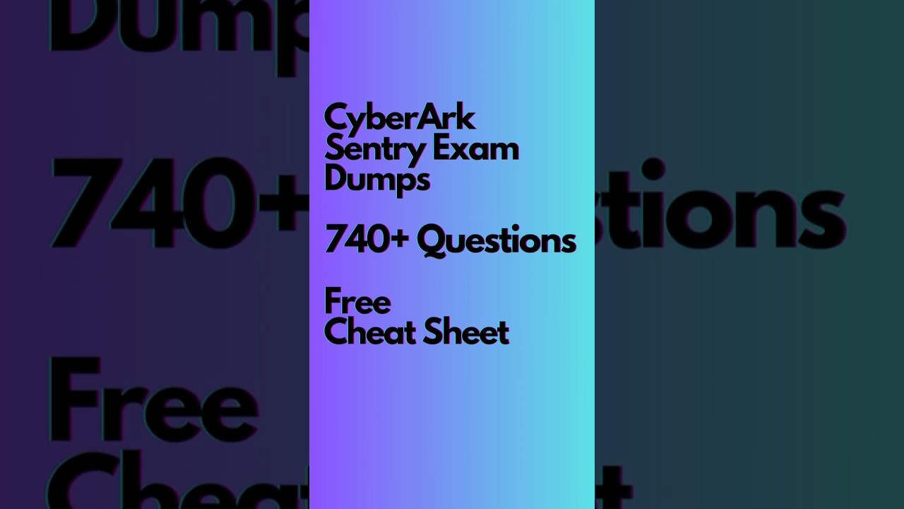 CyberArk Sentry Certification Exam Questions 2026 #cyberark #cybersecurity #privilegedaccess