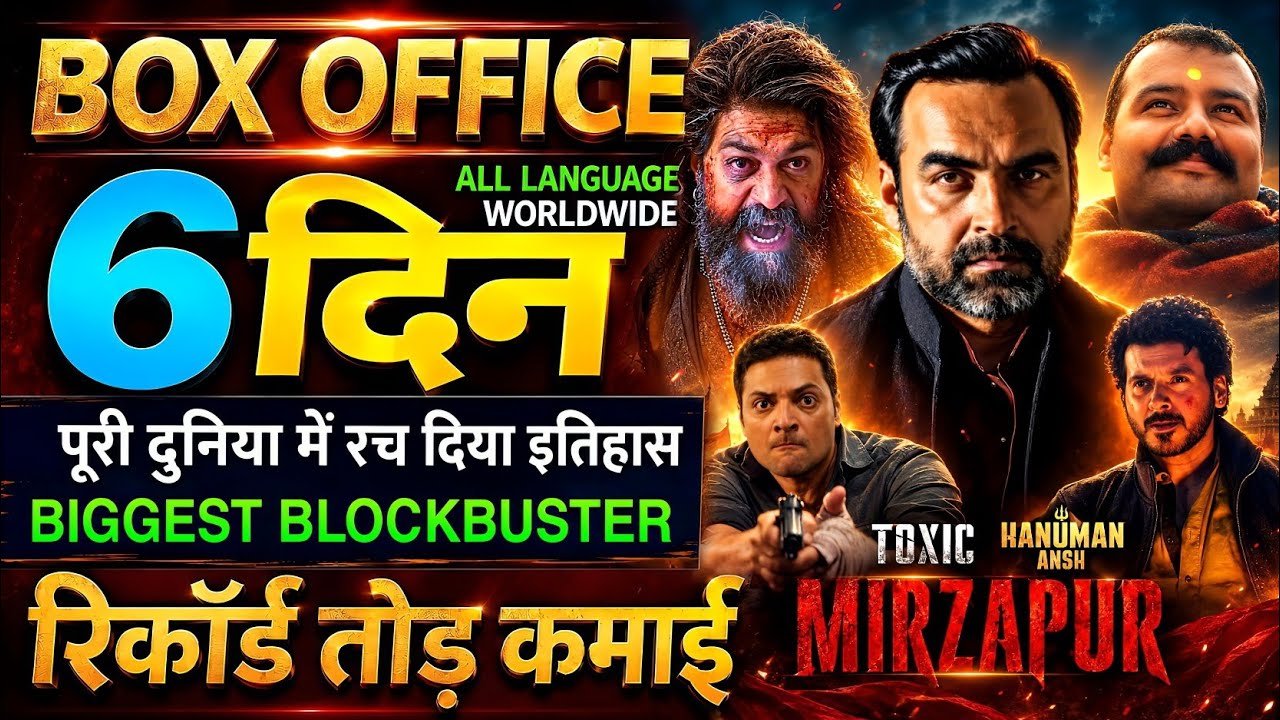 Mirzapur Box Office Collection, Hanuman Ansh, Mirzapur The movie, Toxic Movie Collection Worldwide,