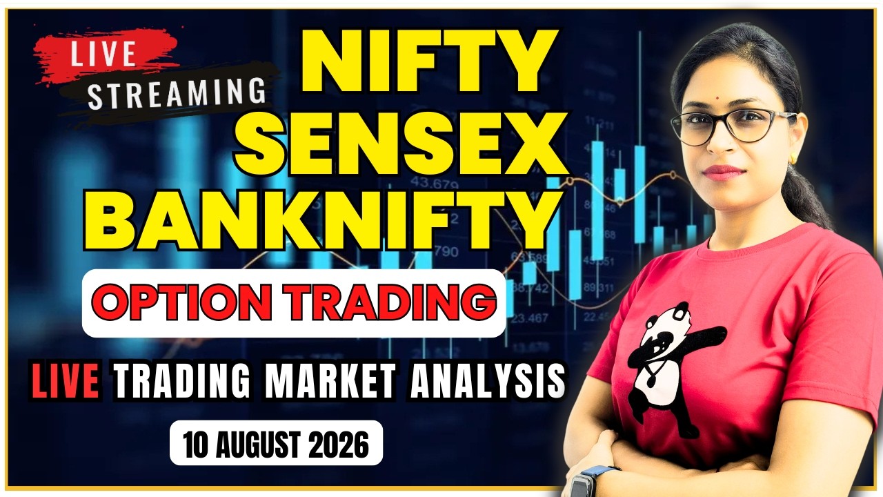 Live Trading Banknifty Nifty & Sensex Option 10 August ✅ #livetrading #nifty #bankniftylivetrading