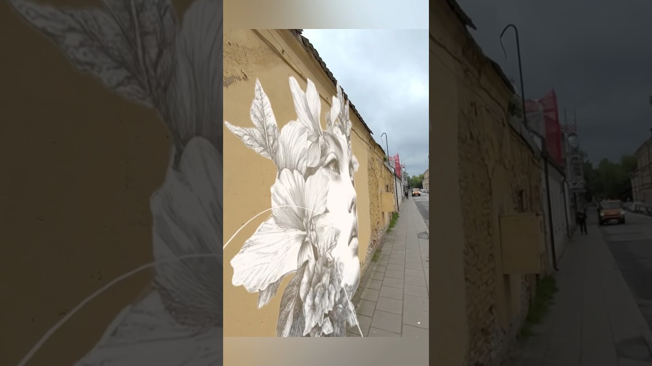 Narysuj #mural za pomocą #sketchar i zestawu VR #metaquest. #ardrawing #streetart #graffiti #ar #portrait
