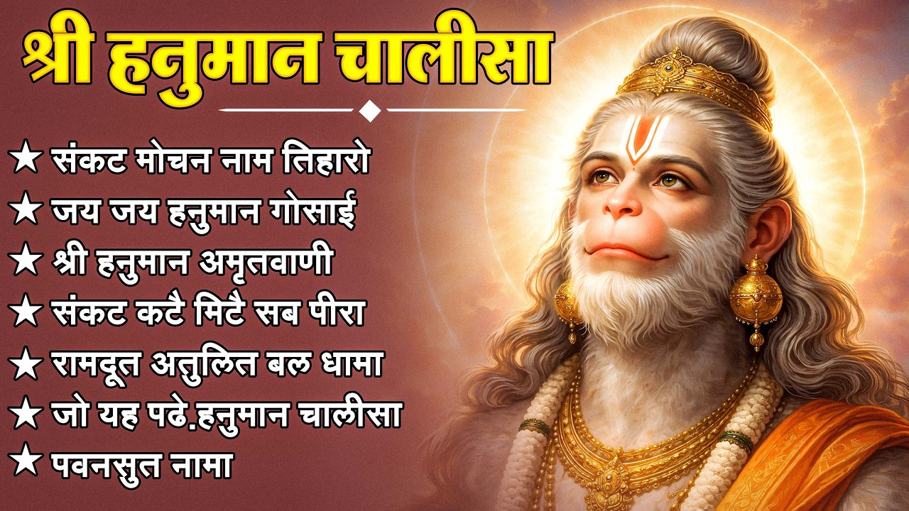 श्री हनुमान चालीसा 🌺🙏 shree hanuman chalisa original video 🙏🌺 gulshan kumar hariharan full hd
