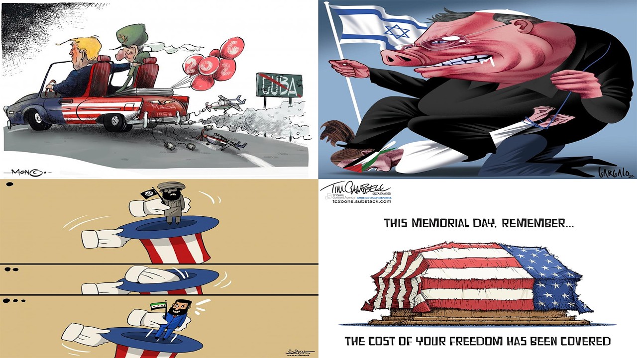 Trump vs Global Politics | Viral Political Cartoons, Satire & Breaking Headlines