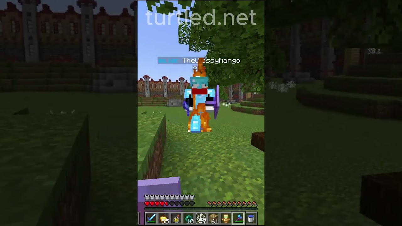 Winning without moving #minecraft #pvp #clownpierce #flamefrags #trap