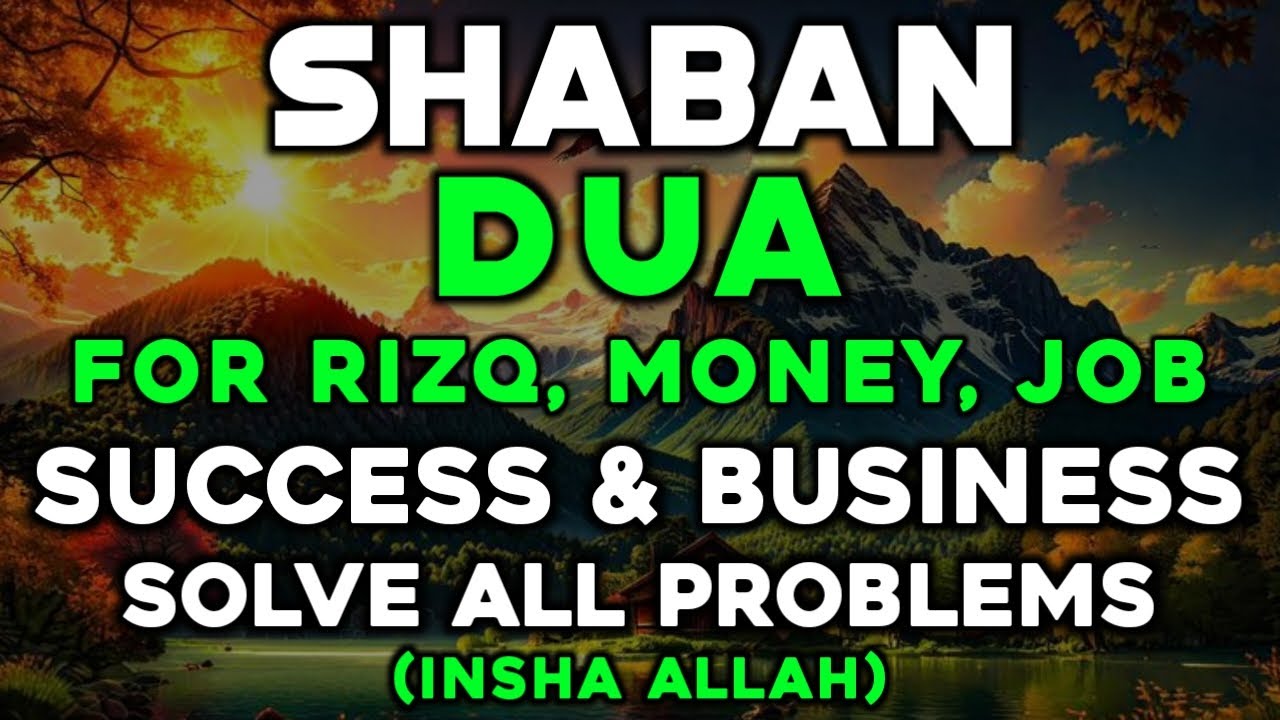 Powerful Dua for Everyday in Shaban🌙 Open 99 Doors of Rizq, Wealth &Unlimited Blessings |InshaAllah