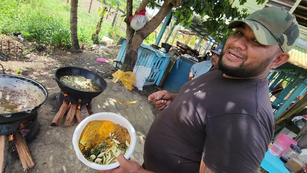 Guyanese back yard cooking