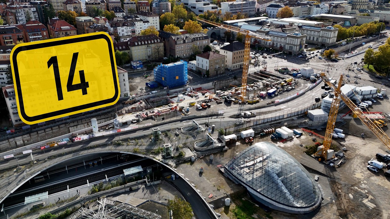 Stuttgart 21: Ein Straßentunnel für mehr Platz in der Innenstadt – die Arbeiten an der B14 laufen
