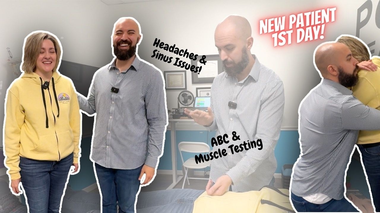 Headaches, Back Pain, Sinus Issues! New Patient Visit with ABC Chiropractic and Muscle Testing