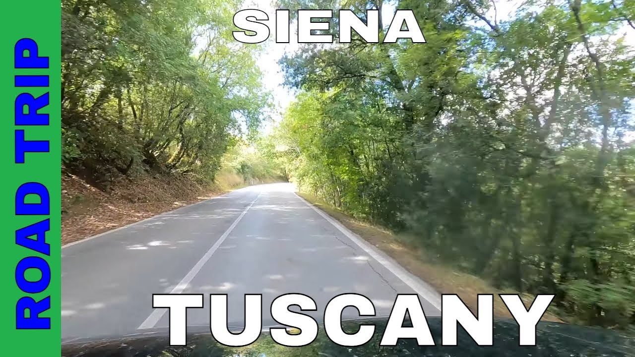 ROAD TRIP TUSCANY ITALY │PIANELLA - SIENA 4K │Scenic Drive