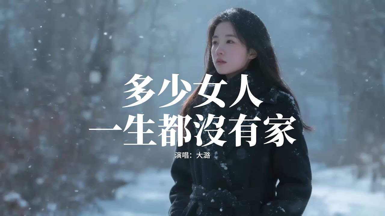 大潞 - 多少女人一生都沒有家『多少女人一生都沒有家，孃家回不去婆家容不下，逢年過節外人一樣尷尬，一生付出到頭像個笑話。』【動態歌詞MV】