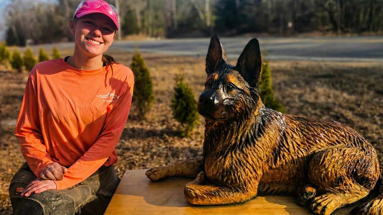 Carving a Life Sized Doggo
