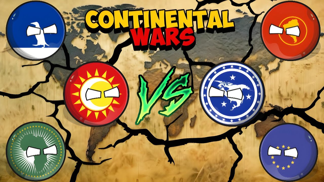 [CONTINENTAL WARS] 😈⚔️ || World Provinces || #geography #countryballs