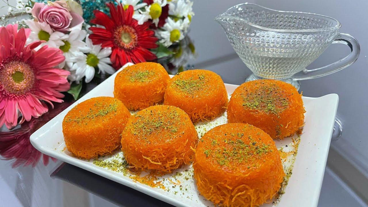 كب كيك كنافه بحشوه الجبن والقشطه الطعم روعه /حلويات رمضانيه /ضيافه سريعه /على طريقتي مطبخ لنوشه