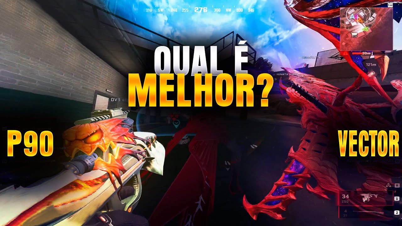 QUAL A MELHOR SMG DO BLOOD STRIKE? TESTANDO P90 E VECTOR! - Blood Strike