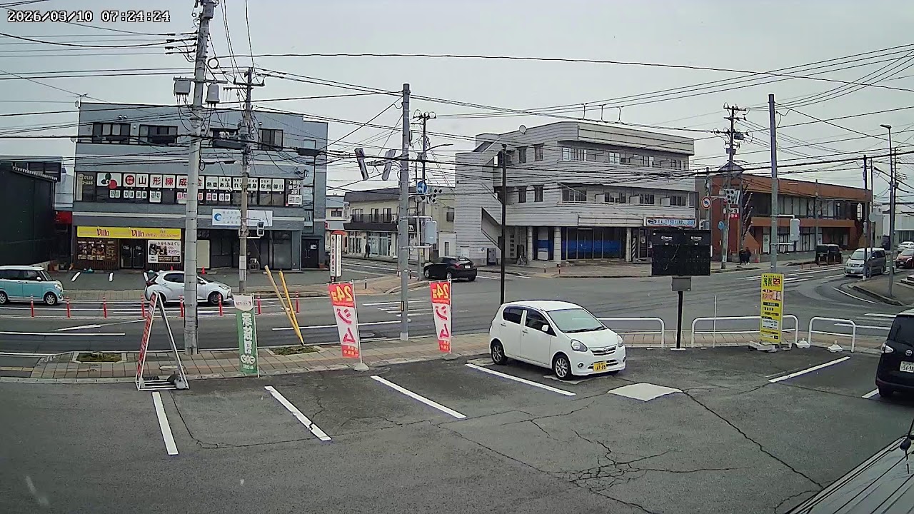山形県山形市城西町交差点ライブカメラ Yamagata Yamagatashi Live camera.world.cam