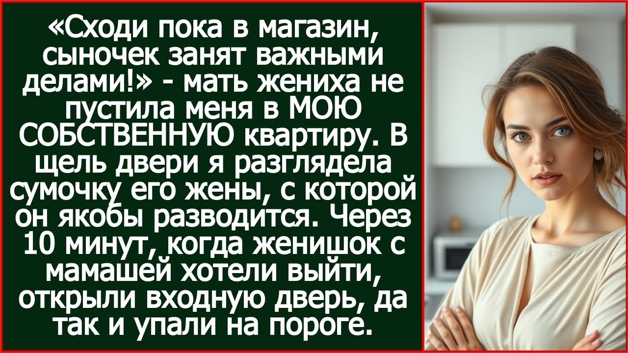 «Сходи пока в магазин, сыночек сейчас занят!» Мать жениха не пустила меня в МОЮ СОБСТВЕННУЮ квартиру