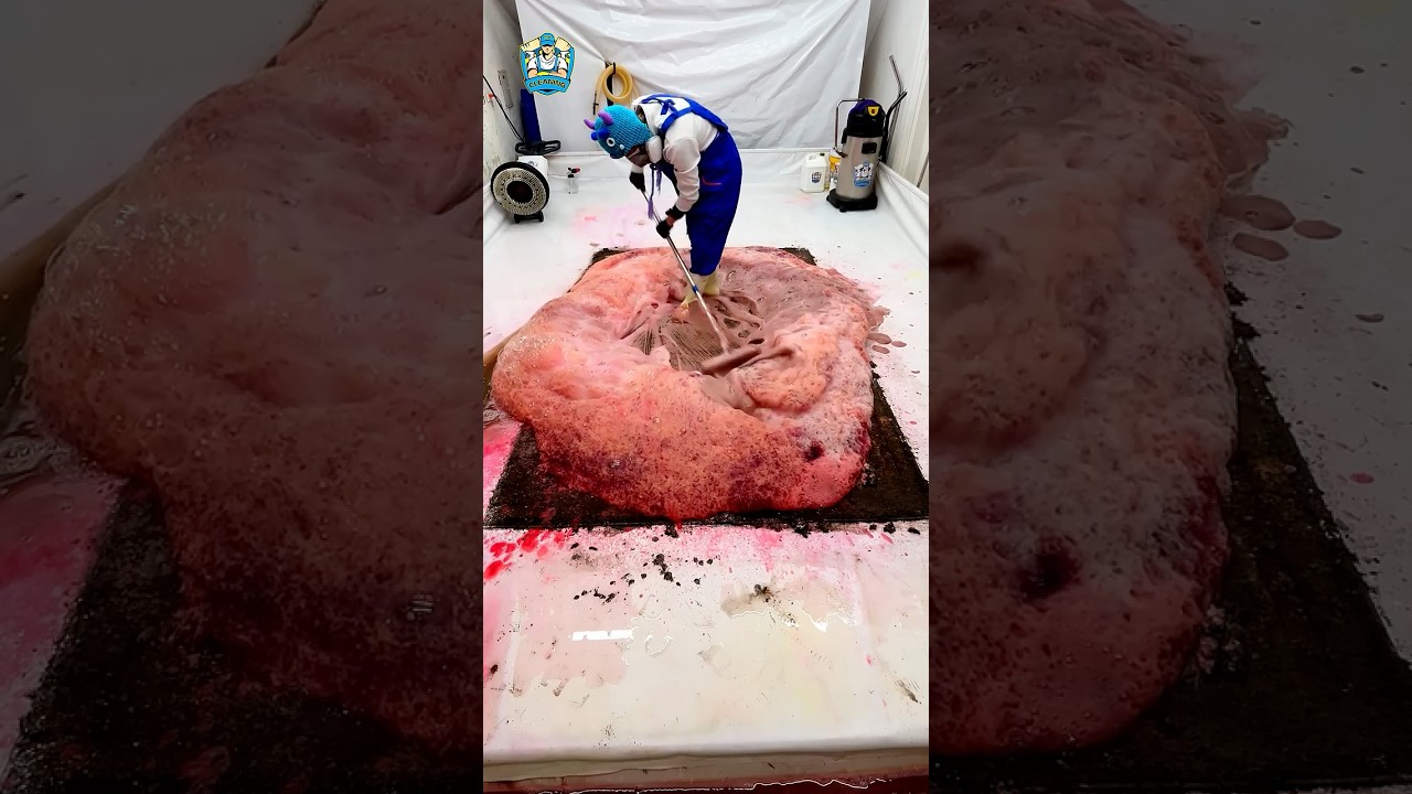 Watch the Magic &ndash; Rug&rsquo;s Hidden Glow Revealed in Extreme Cleaning Satisfaction