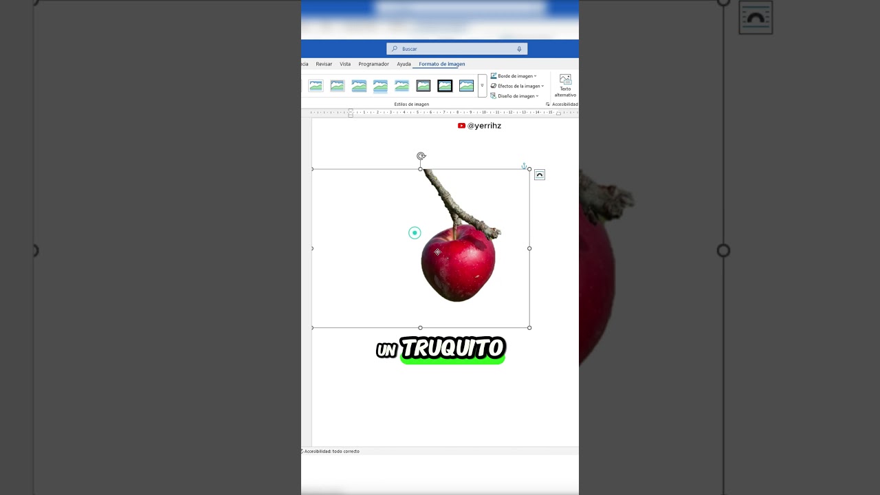 Como quitar el fondo de una imagen en Word super f&aacute;cil #tutorial #office #microsoftWord #yerrihz