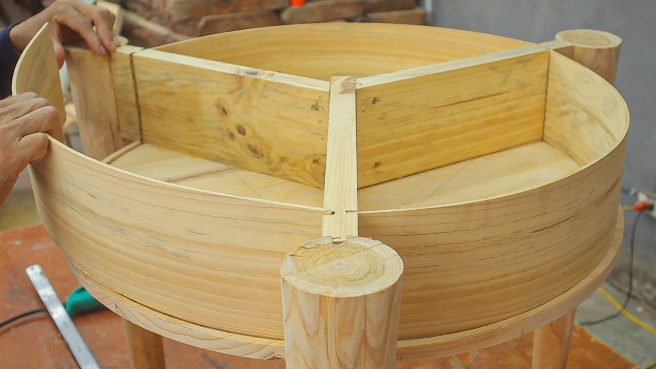 Incredible Woodworking Ideas From Solid Wood // Tea Table Design With Enchanting Classical Art Style