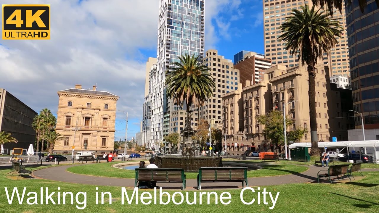 Walking In The City From Parliament Gardens To St Paul’s Cathedral | Melbourne Australia