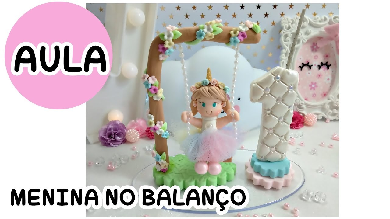 Menina no balanço | AULA DE BISCUIT